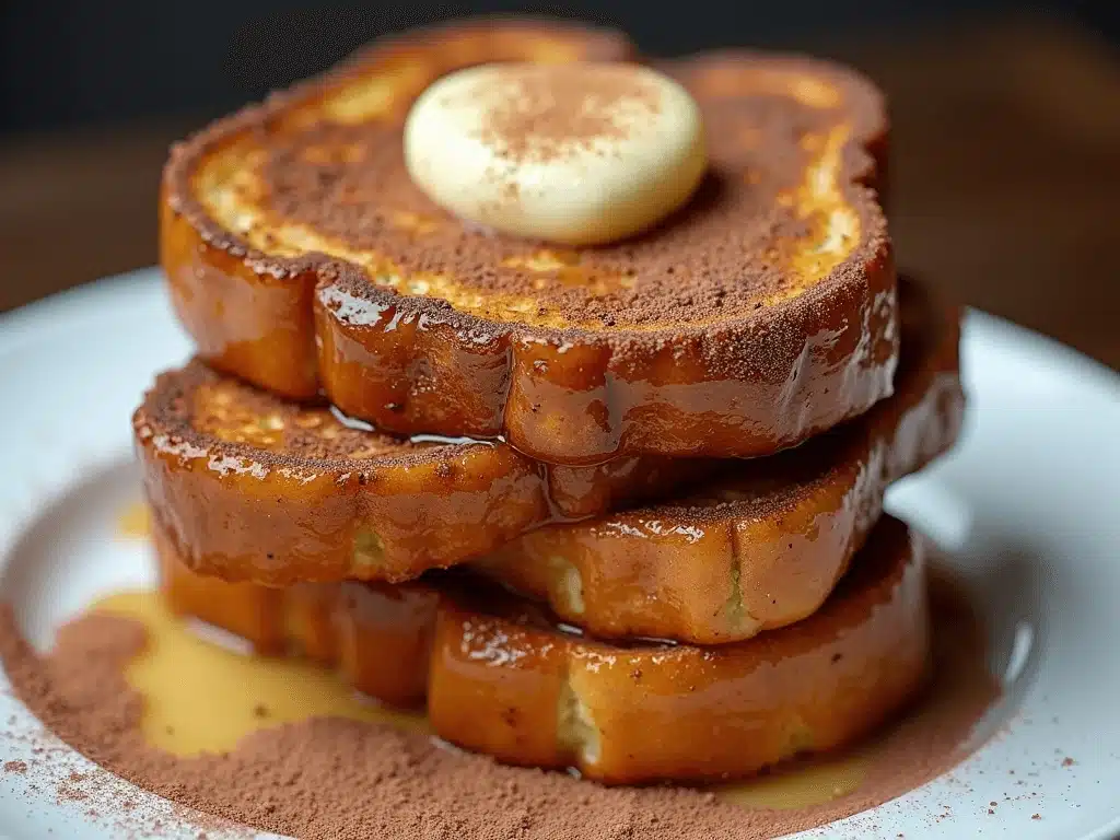 Delicious Homemade French Toast with Maple Syrup