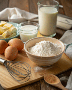 Japanese soufflé pancake ingredients