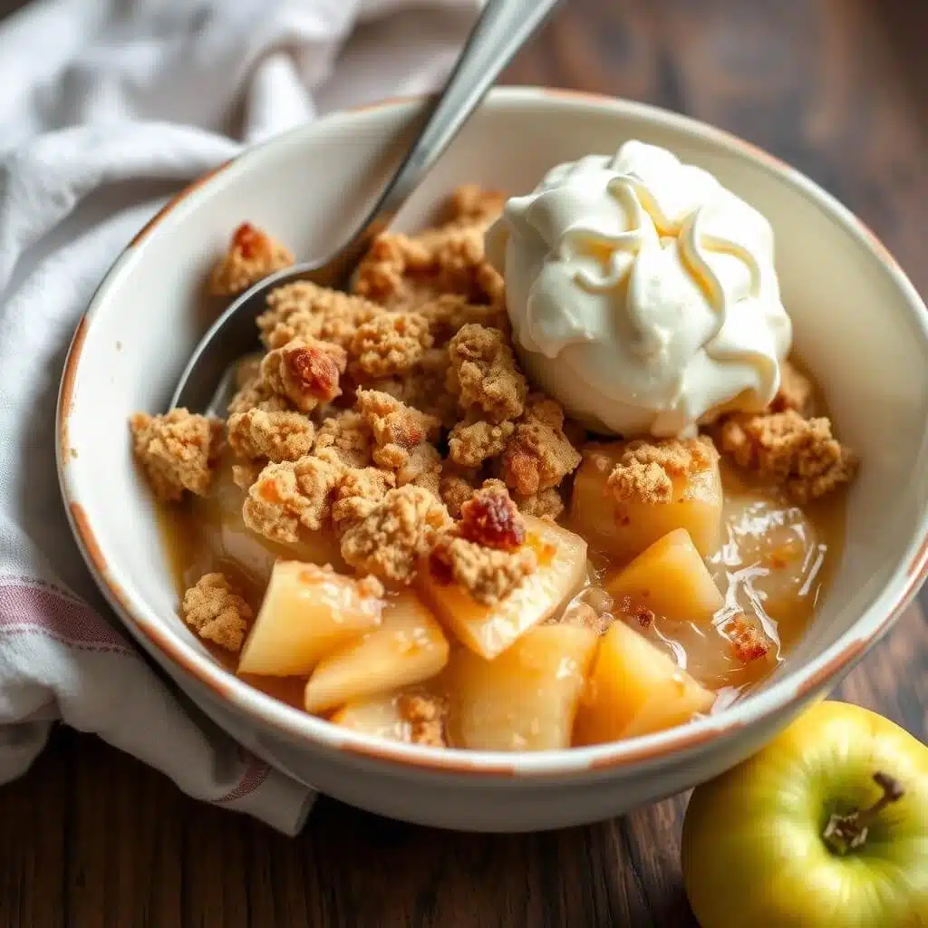 Delicious Homemade Apple Dessert – Freshly Baked and Irresistible