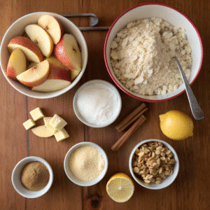 Apple Crumble recipe ingredients