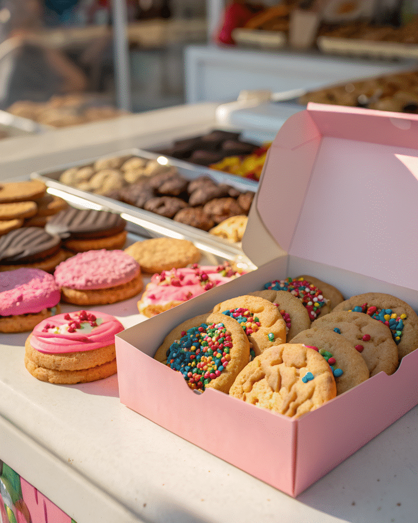 Crumbl Cookie bakery counter