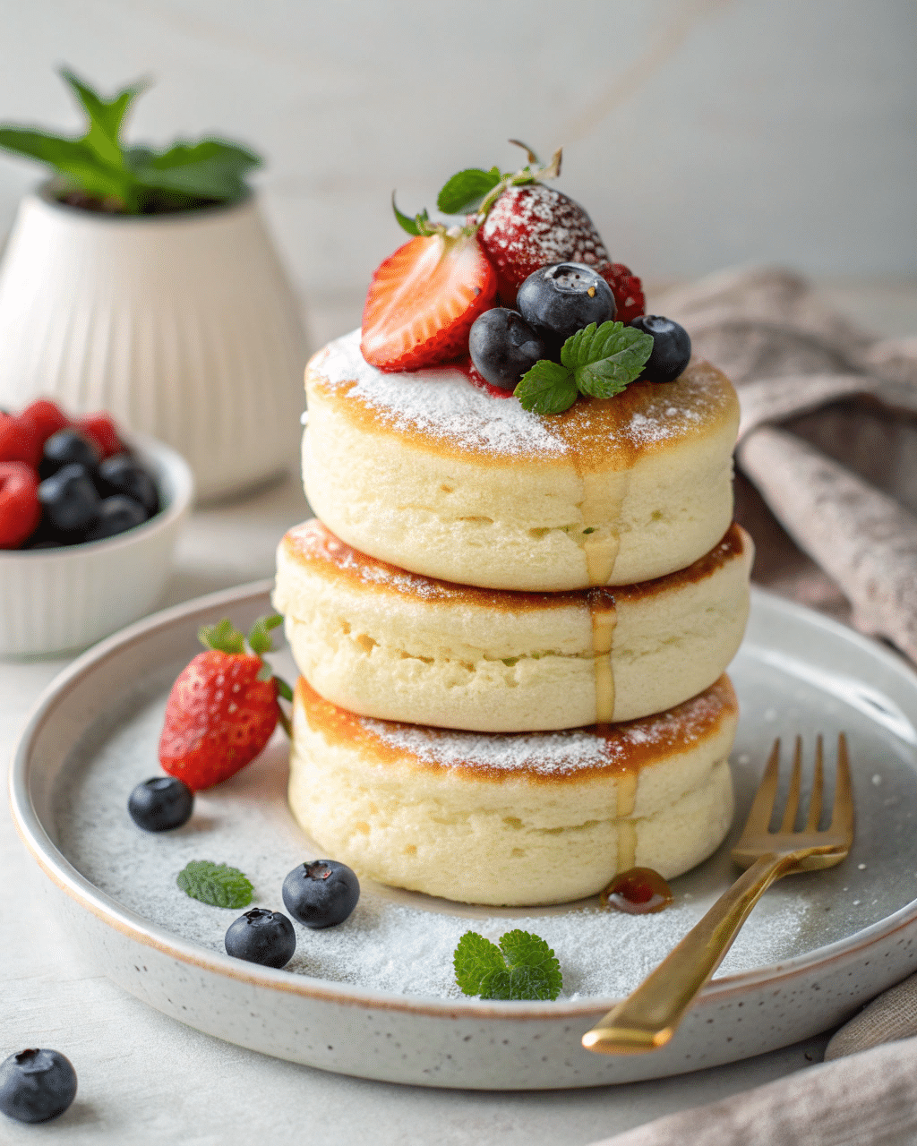 Japanese pancake featured - soufflé and okonomiyaki