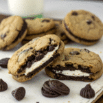 Delicious cookies and cream desserts including cookies, cake, and bars