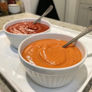 Hibachi recipe sauces including Yum Yum and ginger sauce