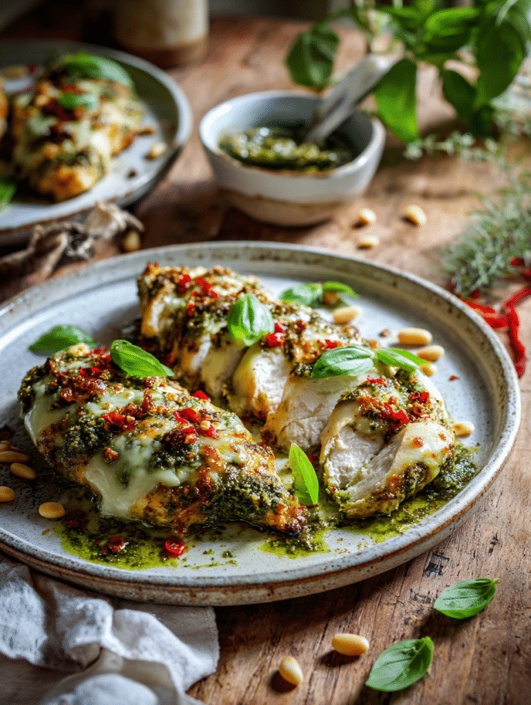 Pesto Baked Chicken Breast