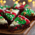 Frosted Christmas Brownies