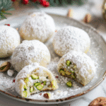 Pistachio Snowball Cookies