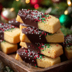 Chocolate-Dipped Shortbread Cookies
