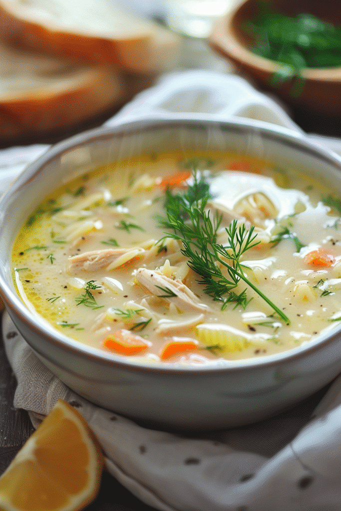 Greek Lemon Chicken Soup