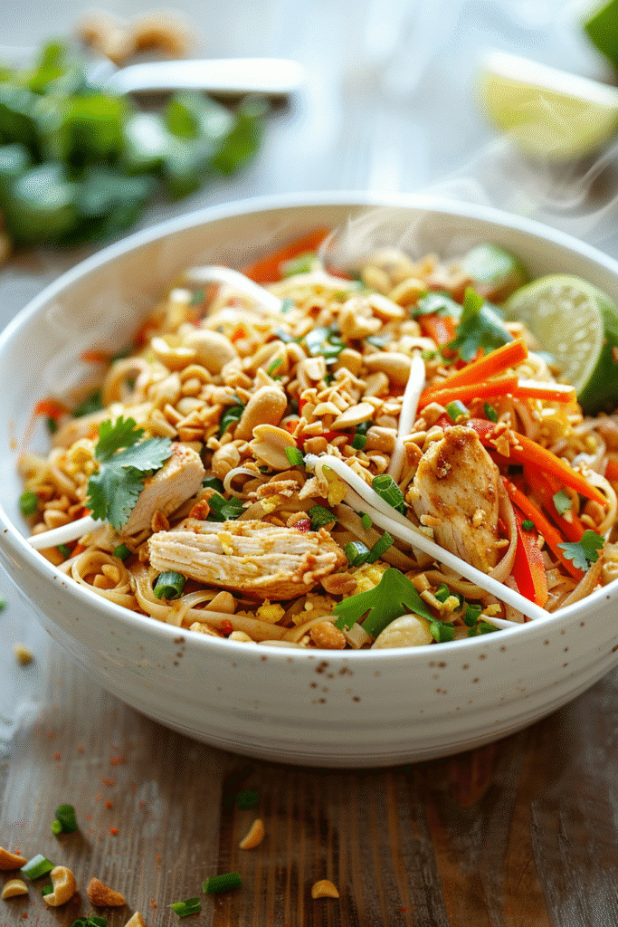 Healthy Chicken Pad Thai