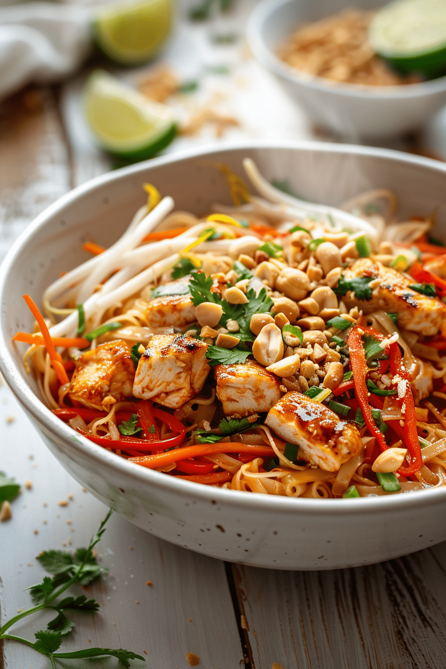 Healthy Chicken Pad Thai
