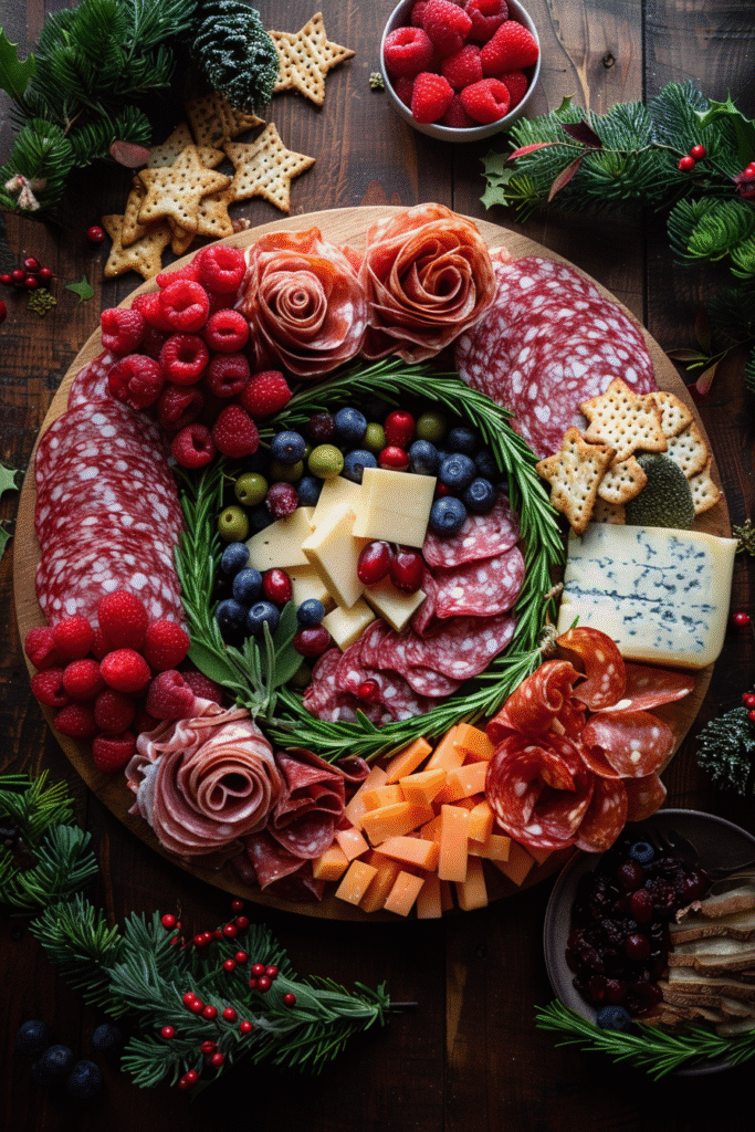 Christmas Wreath Charcuterie Board