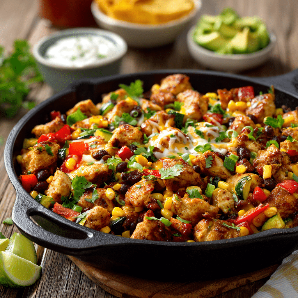 Low-Calorie Chicken and Zucchini Skillet