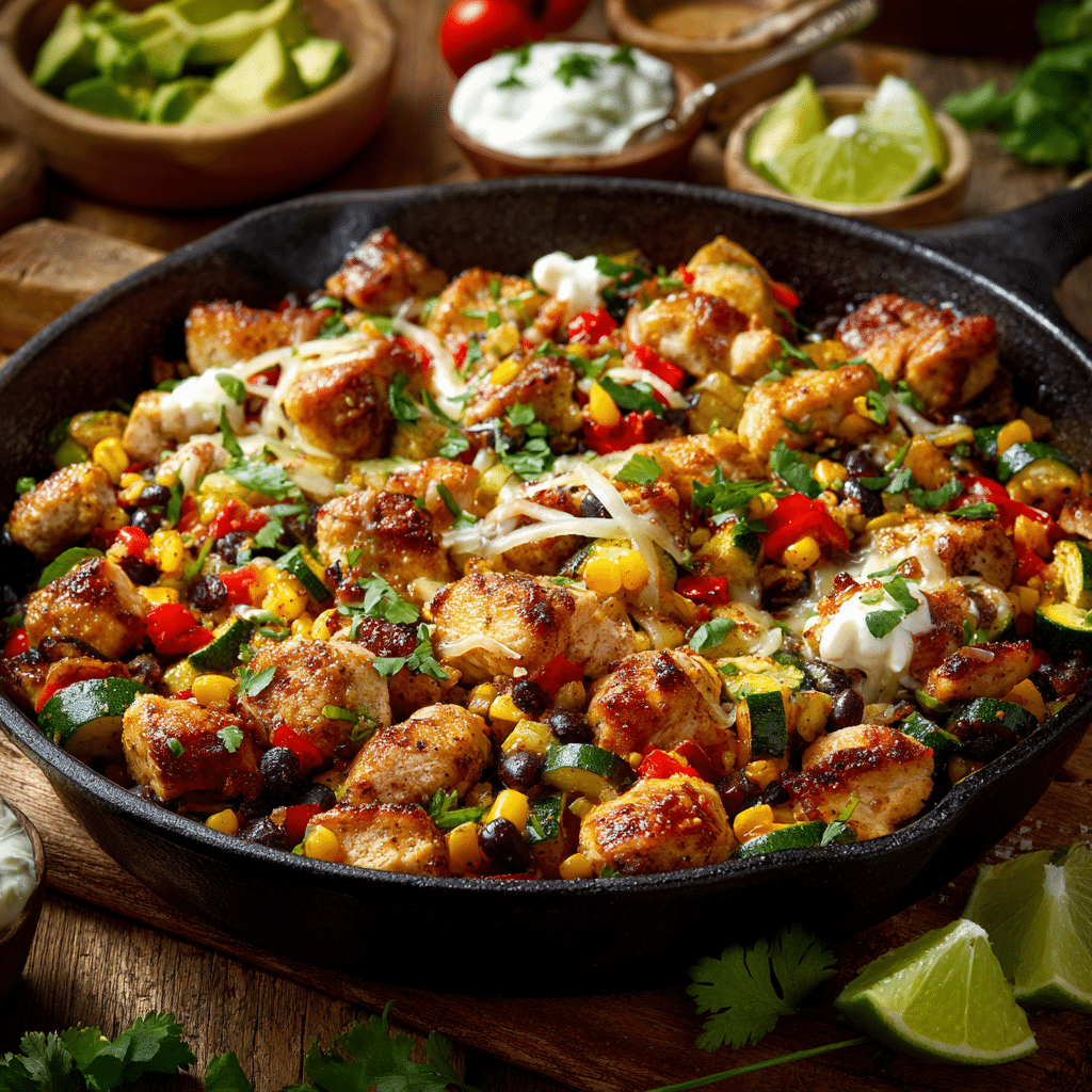 Low-Calorie Chicken and Zucchini Skillet