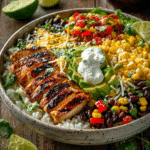 Cilantro Lime Chicken Burrito Bowls