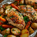 Italian Chicken and Veggie Foil Packets