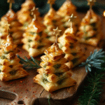 Basil Pesto Cheesy Puff Pastry Christmas Tree