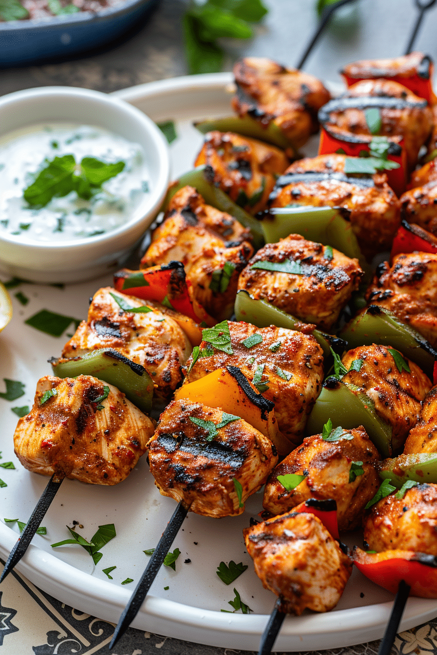 Moroccan Spiced Chicken Skewers