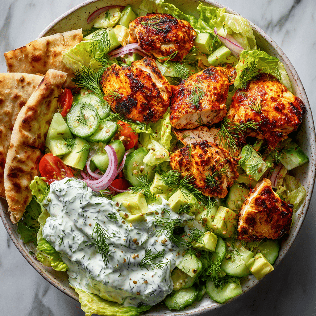Greek Chicken Tzatziki Bowls