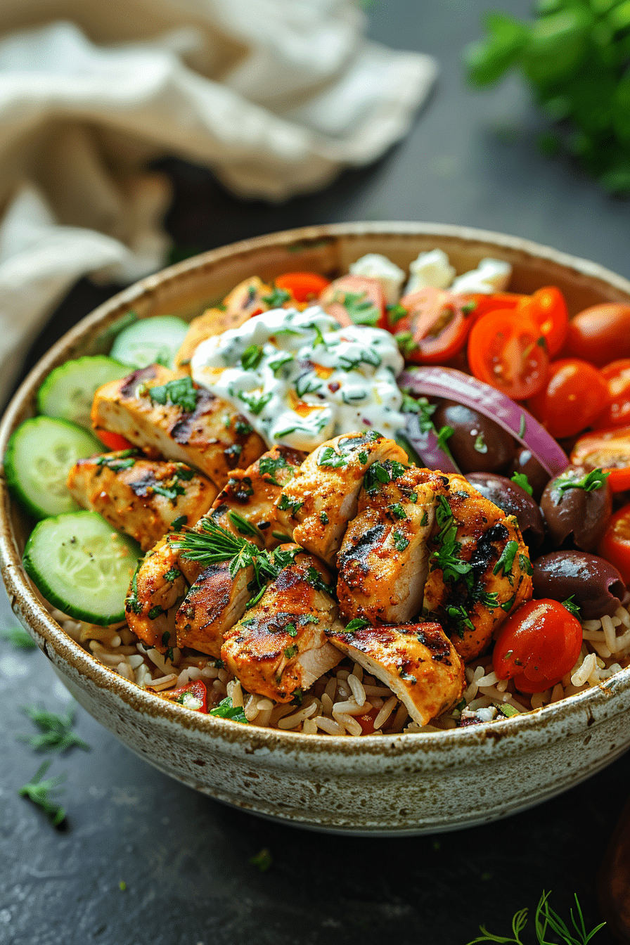 Chicken Gyro Bowls