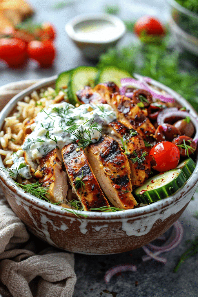 Chicken Gyro Bowls