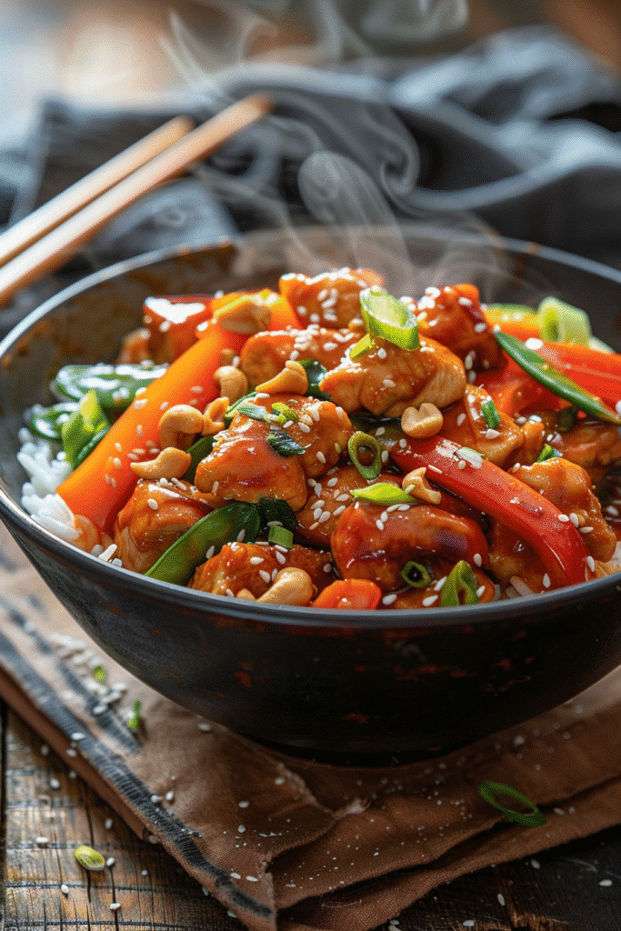 Teriyaki Chicken Stir Fry with Snap Peas