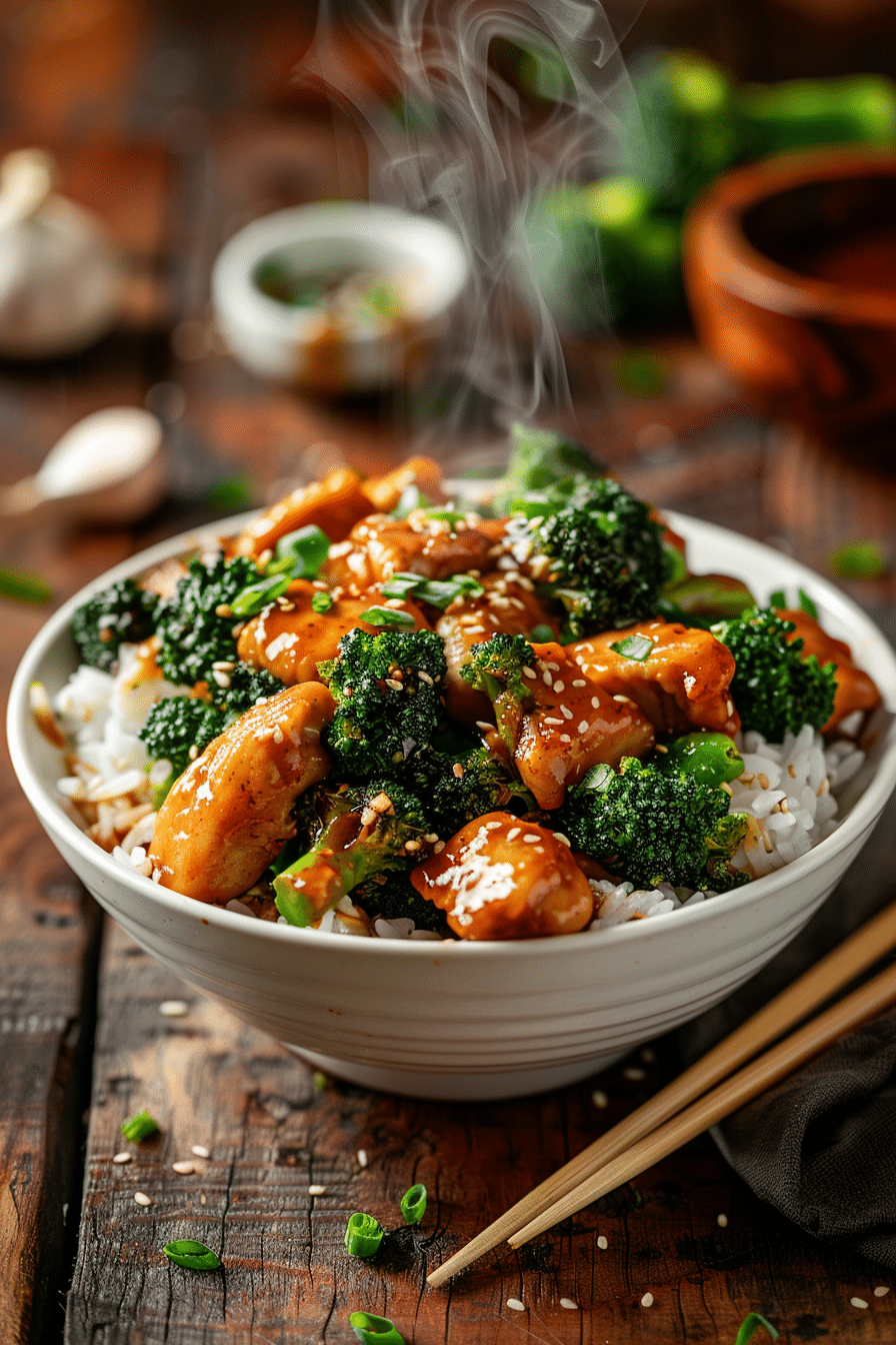 Chicken & Broccoli in Garlic Sauce