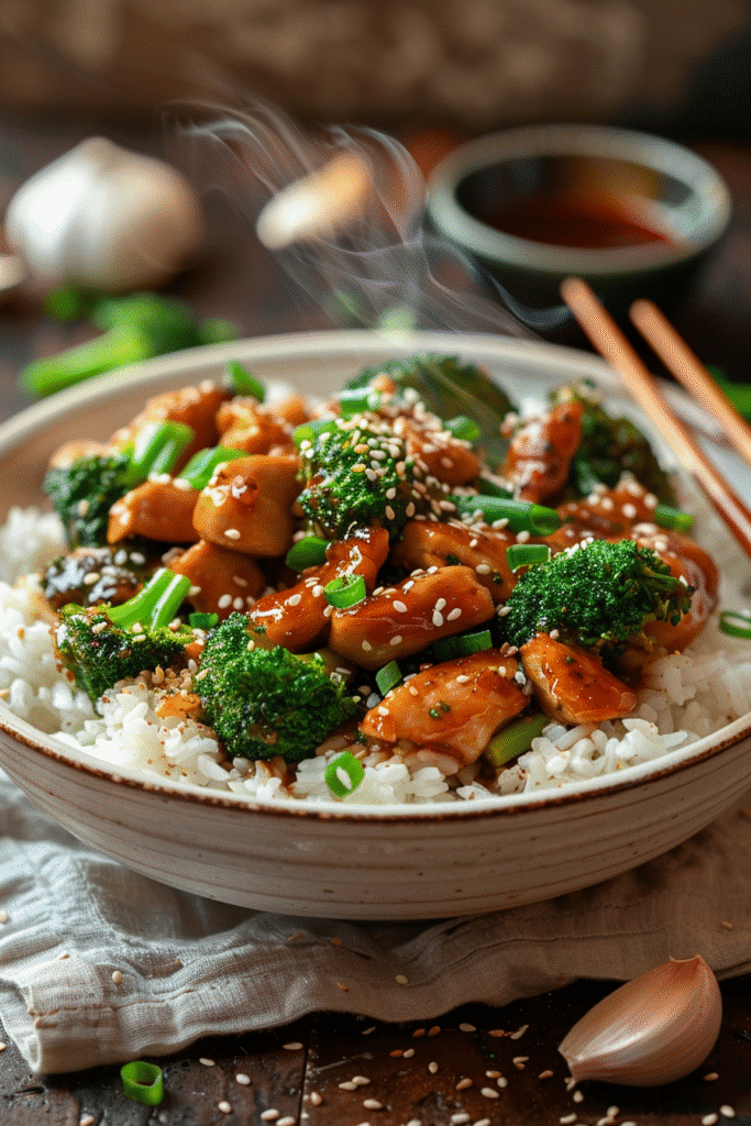 Chicken & Broccoli in Garlic Sauce