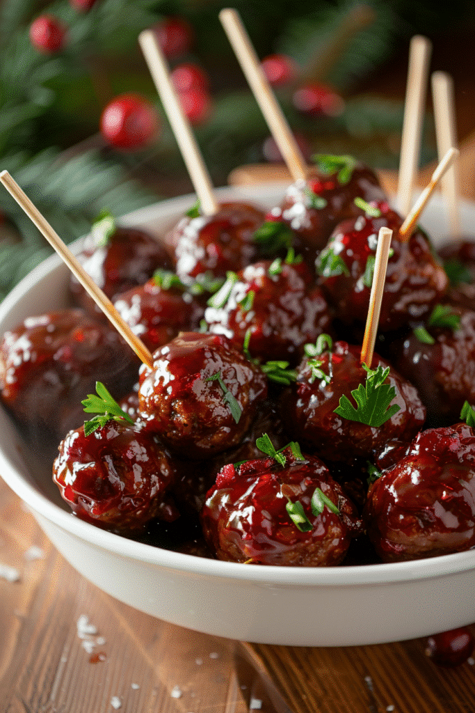 Easy Cranberry Meatballs