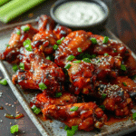Baked Honey Sriracha Chicken Wings
