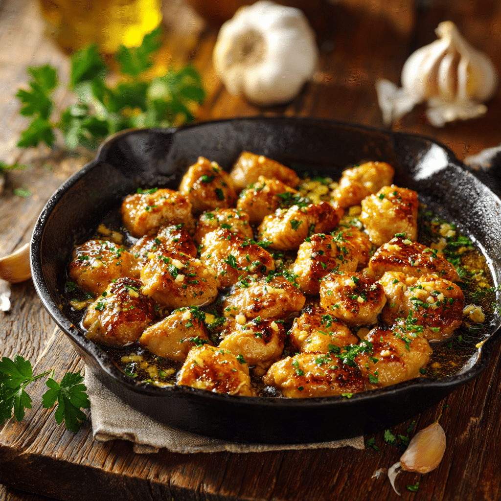 Garlic Butter Chicken Bites