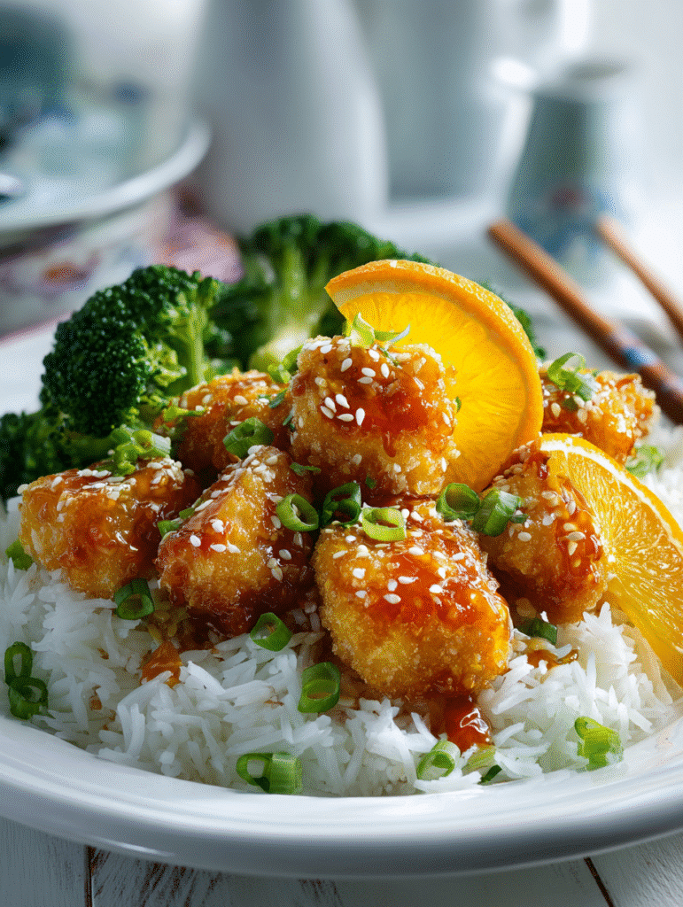 Healthy Orange Chicken (Baked)