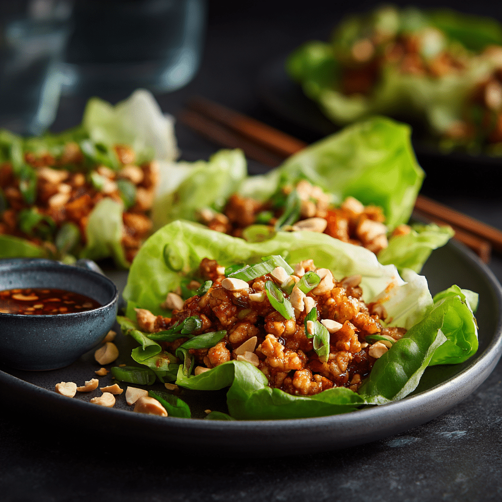 healthy chicken lettuce wraps