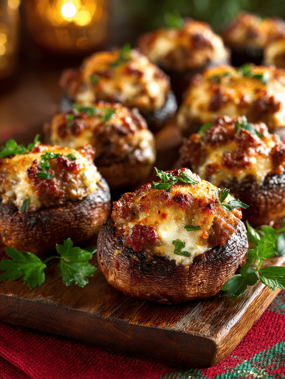 Stuffed Mushrooms with Sausage