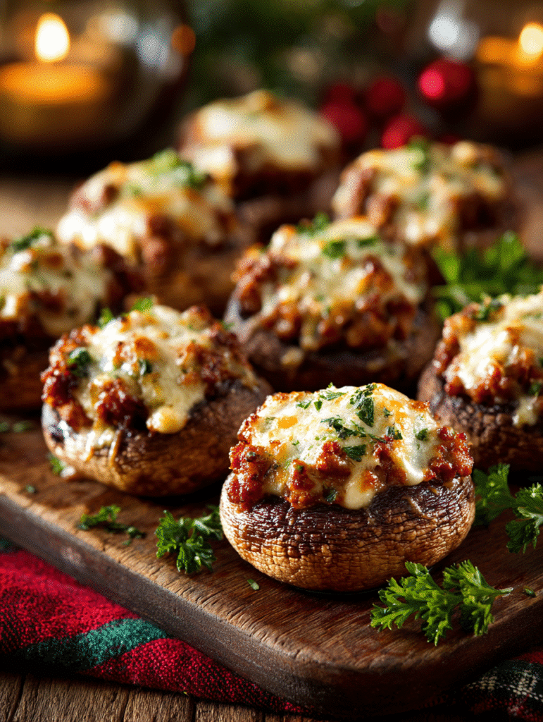 Stuffed Mushrooms with Sausage