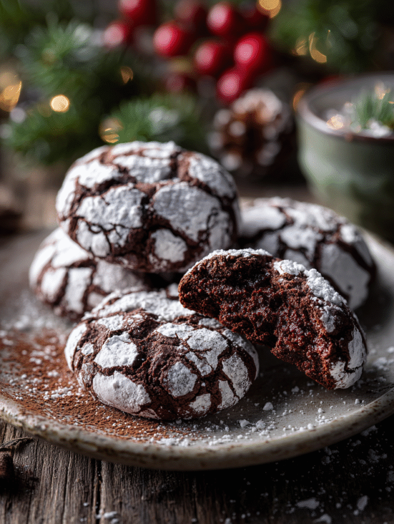 Chocolate Crinkle Cookies