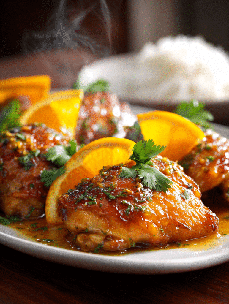 Orange Ginger Glazed Chicken
