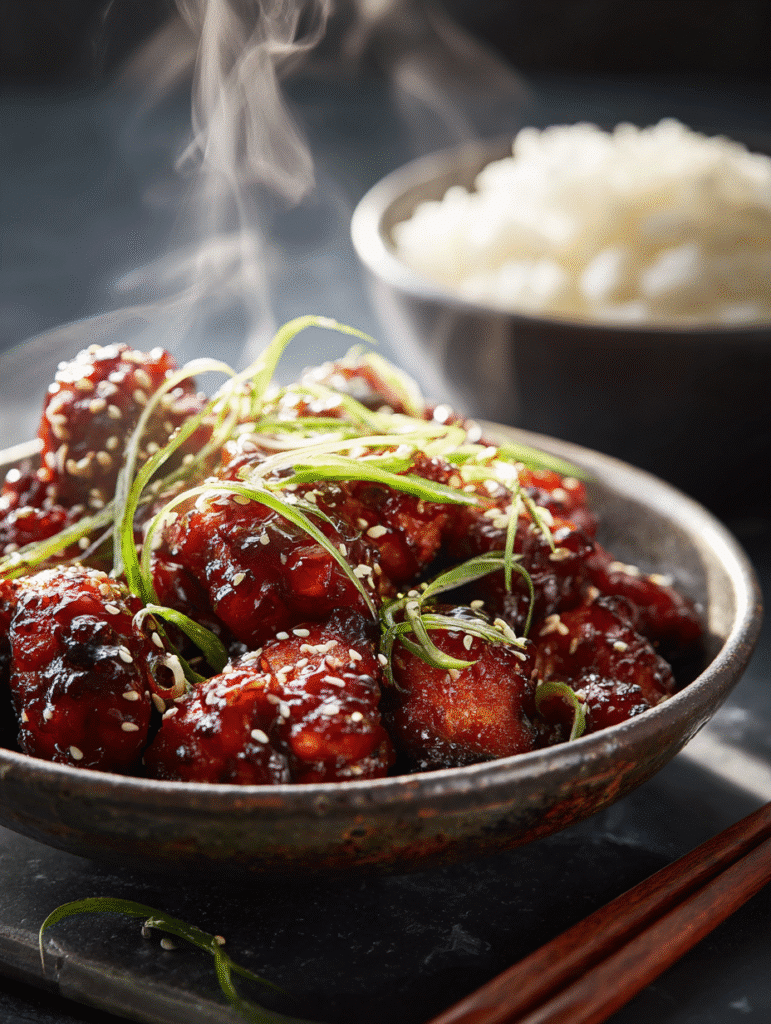 Sticky Garlic Gochujang Chicken