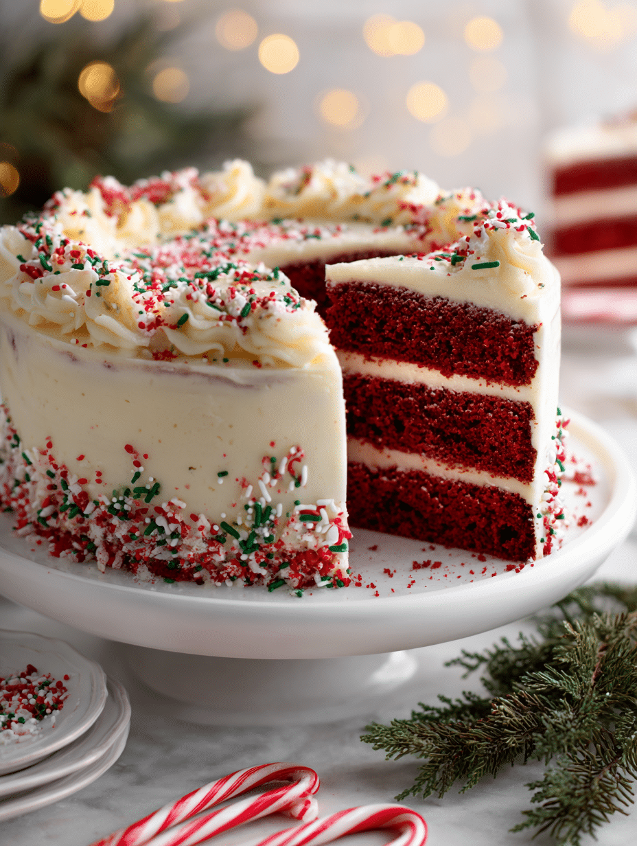 Red Velvet Christmas Cake