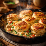 Chicken Pot Pie with Biscuits