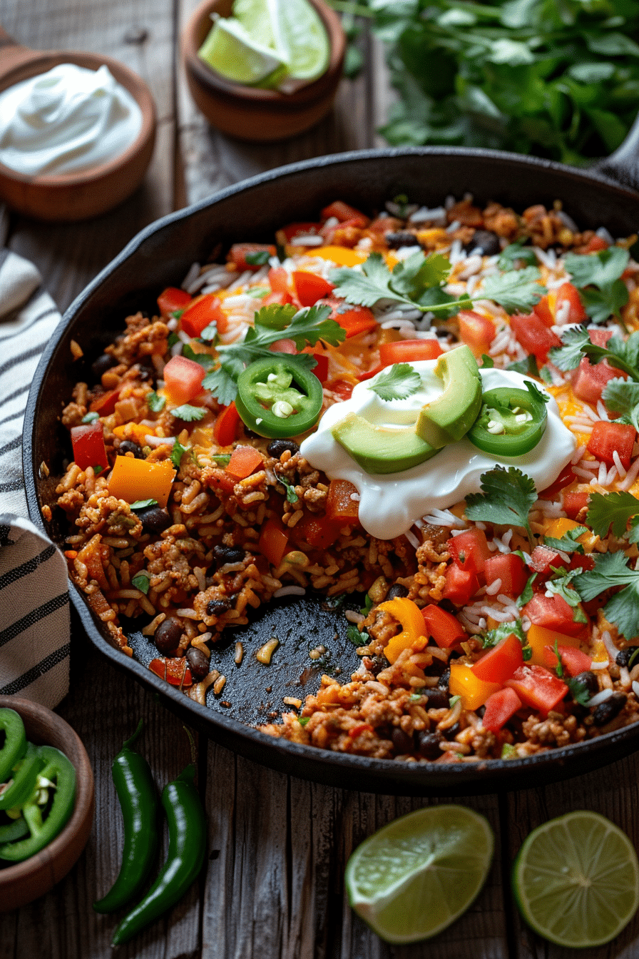 Turkey Taco Skillet with Rice
