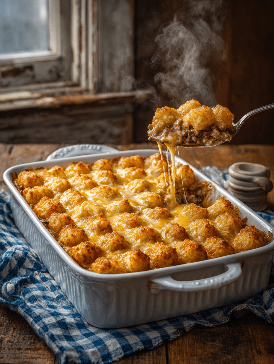 Easy Tater Tot Casserole
