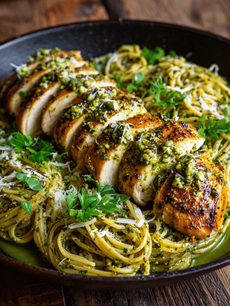 Chicken with Pistachio Pesto