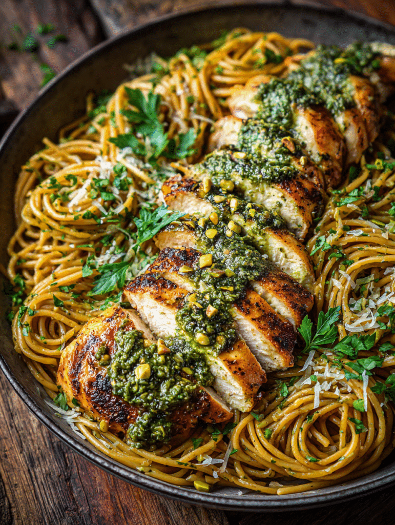 Chicken with Pistachio Pesto