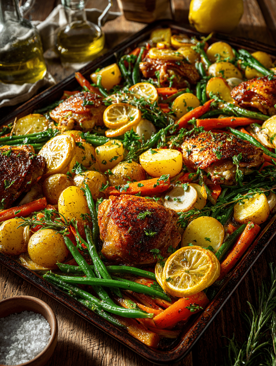 Lemon and Herb Chicken Sheet Pan Dinner