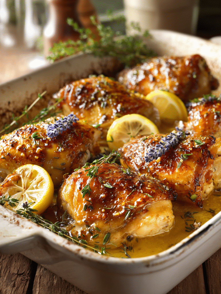 Roasted Chicken with Lavender andLemon