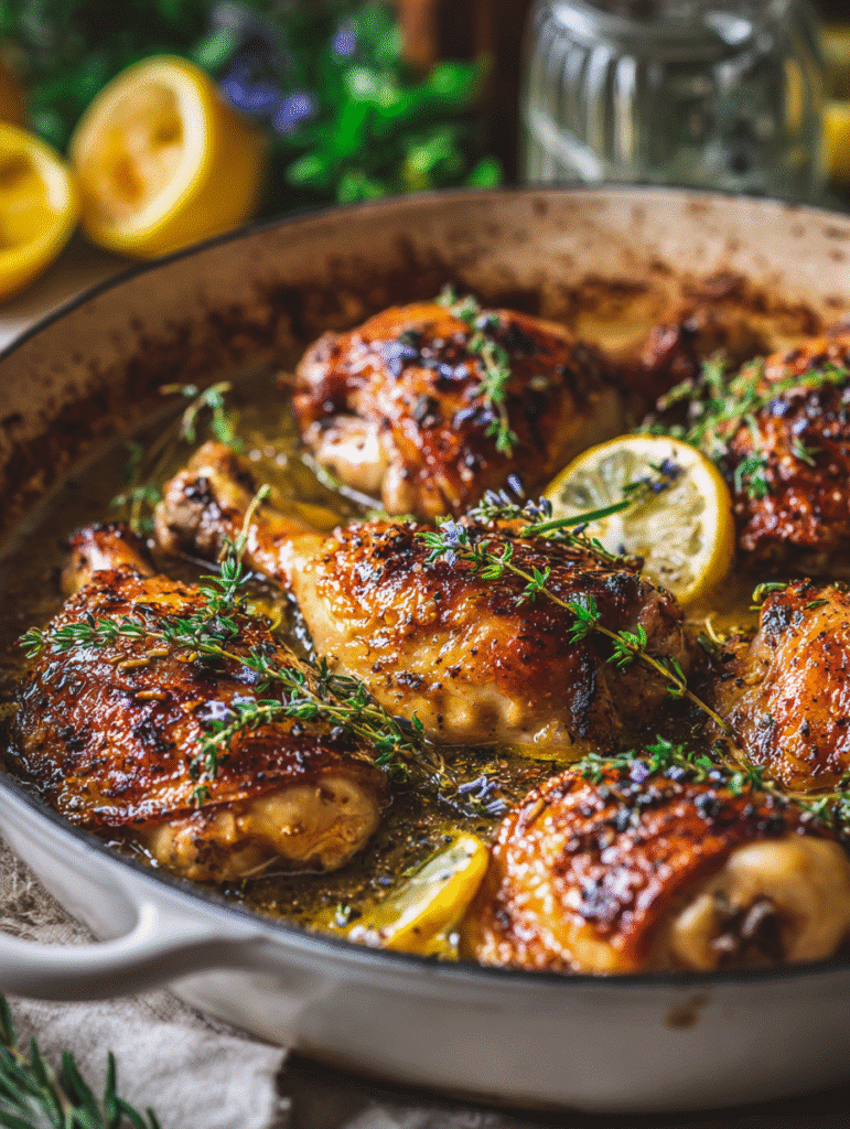 Roasted Chicken with Lavender andLemon
