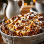 Chocolate Chip Holiday Bread Pudding