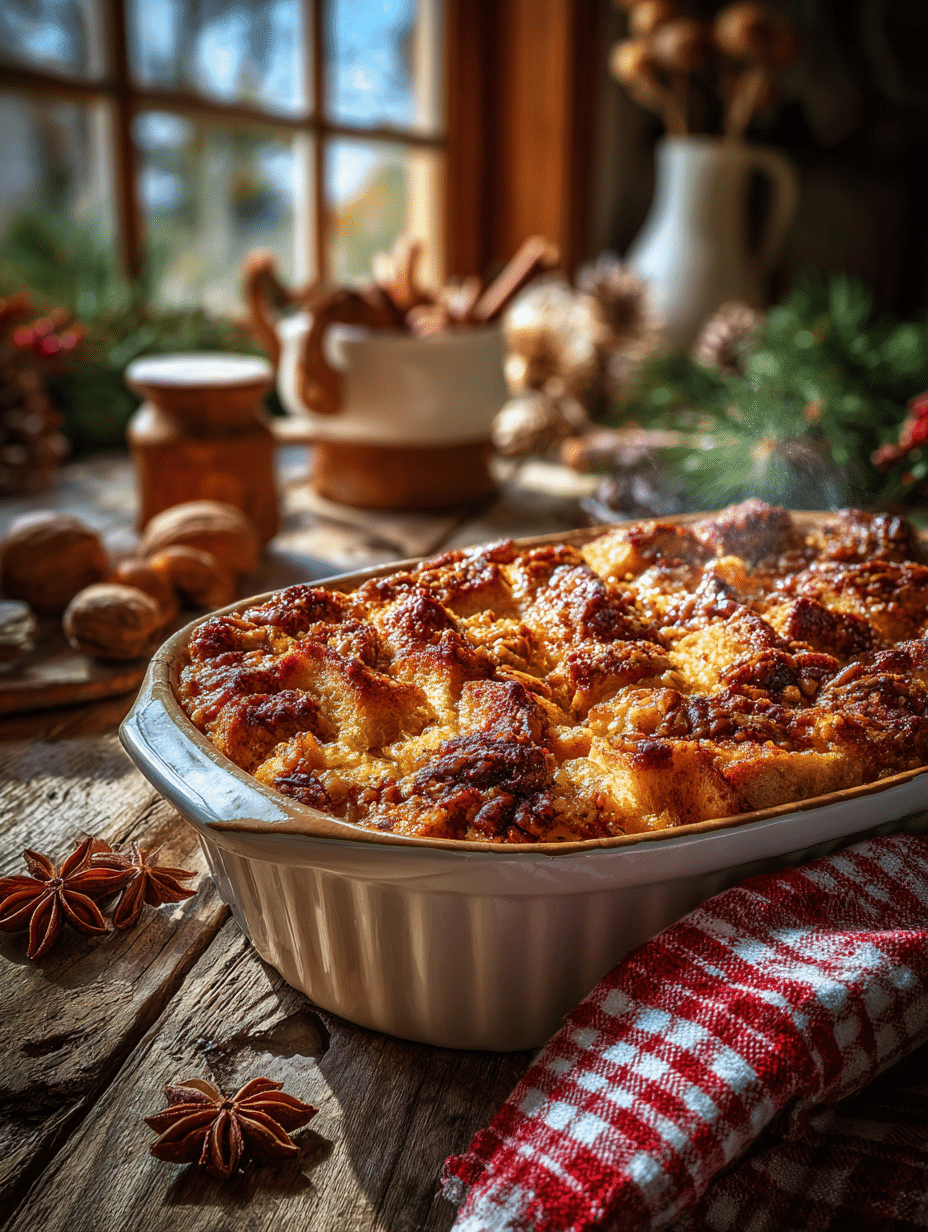Holiday Spice Bread Pudding