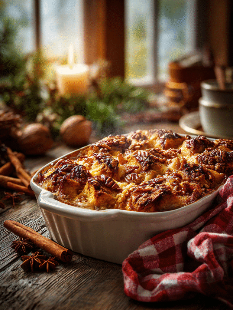 Holiday Spice Bread Pudding